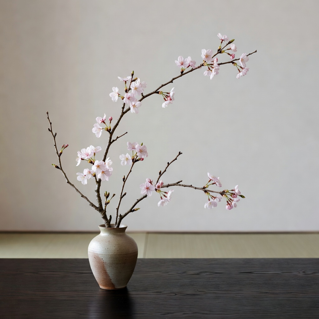 Ikebana flower arrangement