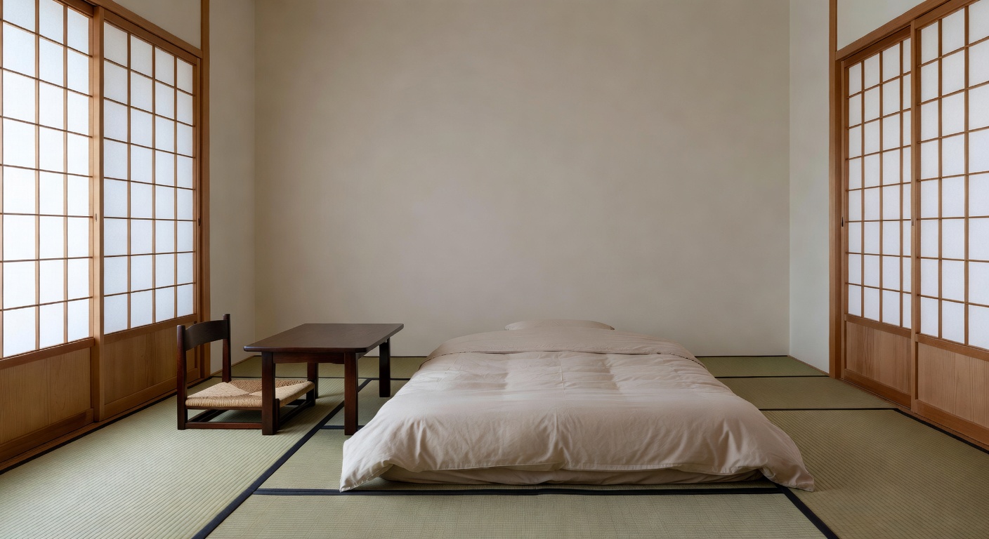 Minimalist Japanese room